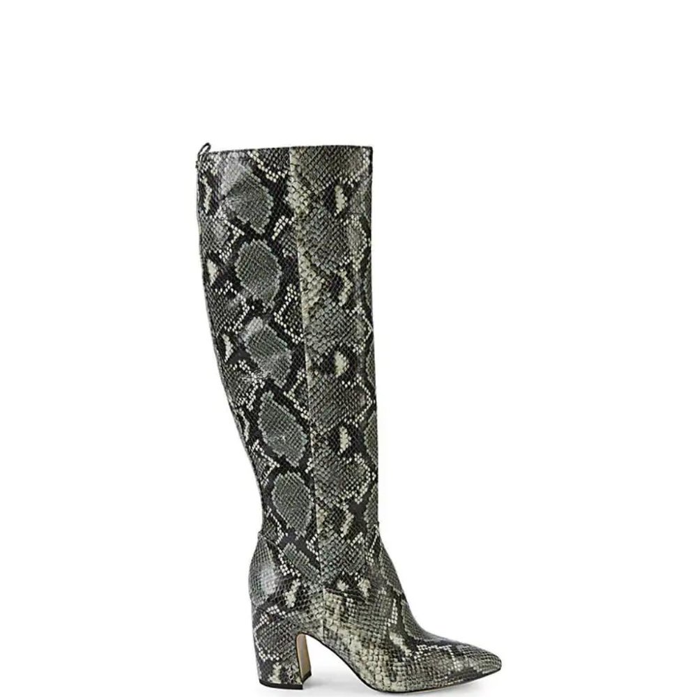 Sam Edelman Hai Leather Snake Print Python Size 6 - image 1